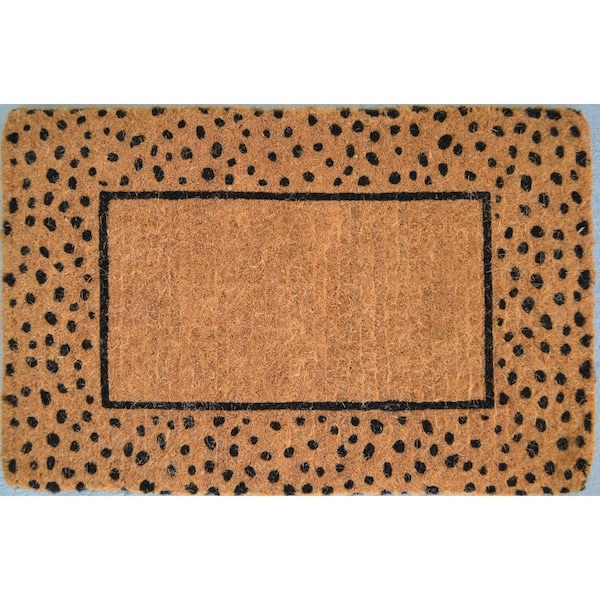Imports Decor Imports Decor Cheetah Coir Hand Woven Printed Door Mats 669TCM - main